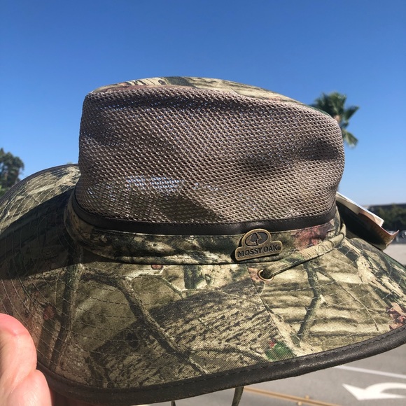Mossy Oak Safari Hat Breakup Twill Mesh 